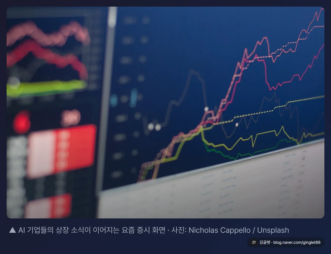 역할=무드 | 나스닥 상장 벨·거래소 전광판 분위기의 차분한 무드 컷(스톡). ‘AI 기업 상장 러시 2026’ 톤. §5-5 스톡 카드 처리·출처 캡션