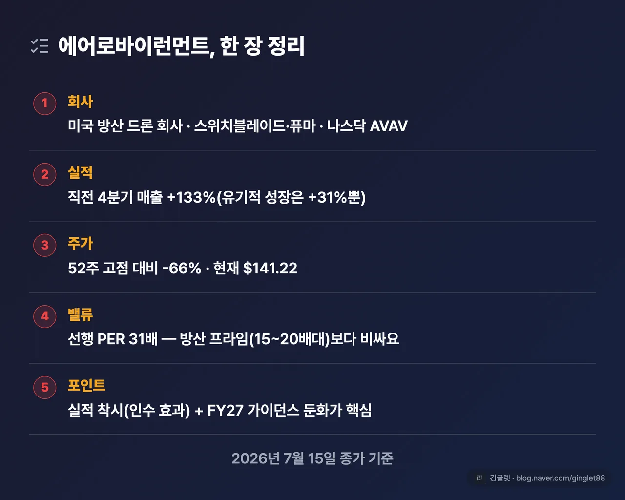 에어로바이런먼트 한 장 정리