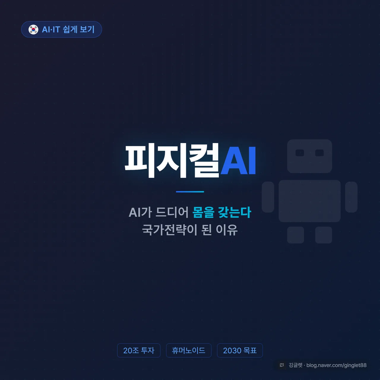 피지컬AI 썸네일 - AI가 드디어 몸을 갖는다, 국가전략이 된 이유